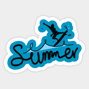 Summer sport Surfing Sticker